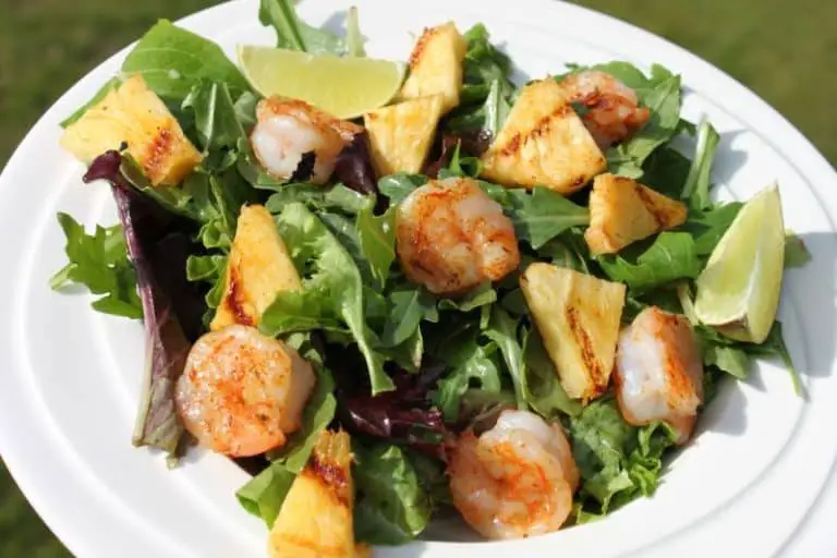 Grilled Shrimp Salad with Honey-Lime Dressing