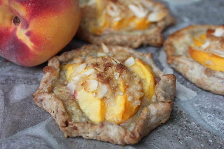 Almond Peach Tartlets