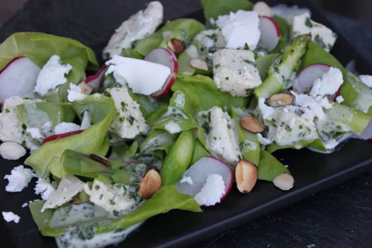 Asparagus & Chicken Salad with Toasted Almonds