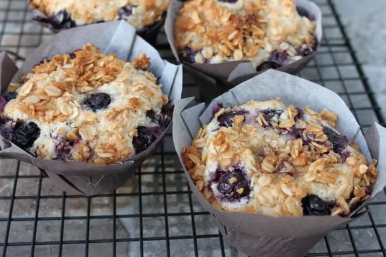 Blueberry Oat-Crumble Muffins