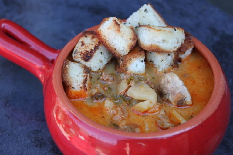 Potato-Kale Soup with Chorizo