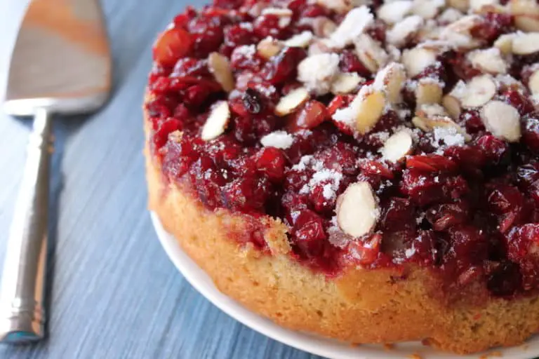 Cranberry & Almond Upside-Down Cake