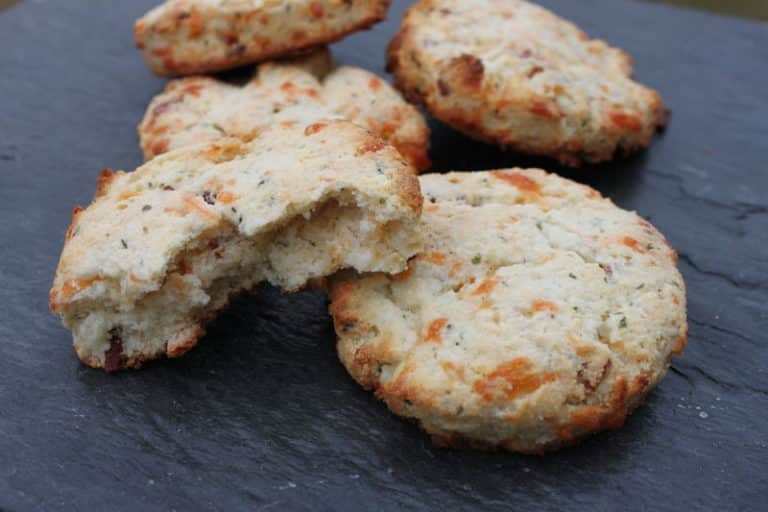 Bacon-Cheddar Biscuit (Low Carb)