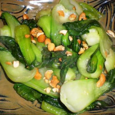 Baby Bok Choy with Cashews3