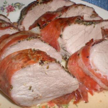 Bacon Wrapped Pork Roast1a