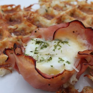 Baked Ham Eggs Cups1