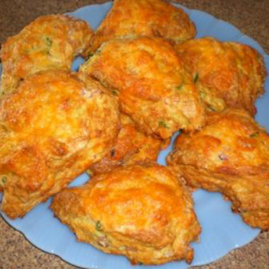 Cheddar Biscuits with Ham