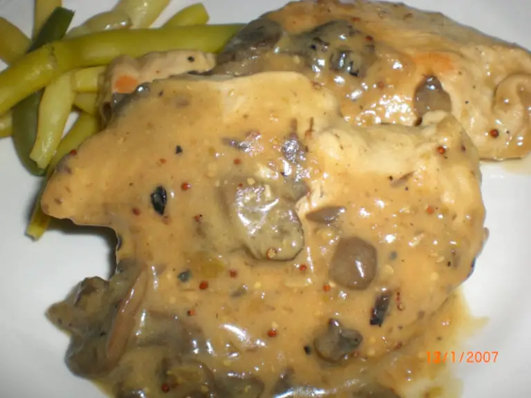 Chicken with Mushroom Marsela Sauce