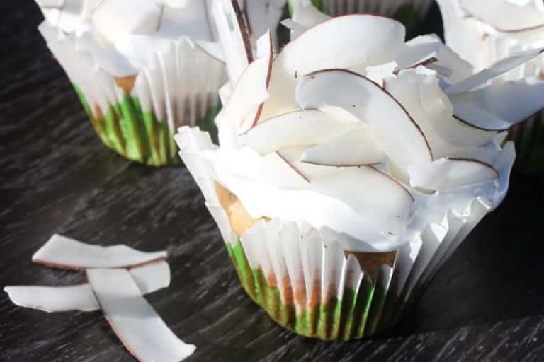 Toasted Coconut Cupcakes with Coconut Frosting