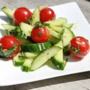 Cucumber Salad with Lemon and Basil1