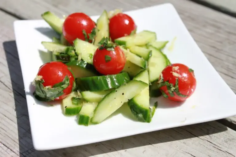 Cucumber Salad With Lemon & Basil