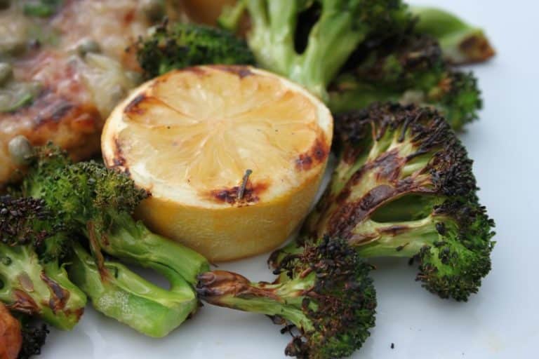Grilled Broccoli with Charred Lemon Butter