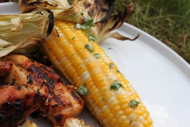 Grilled Corn on the Cob with Flavored Butter