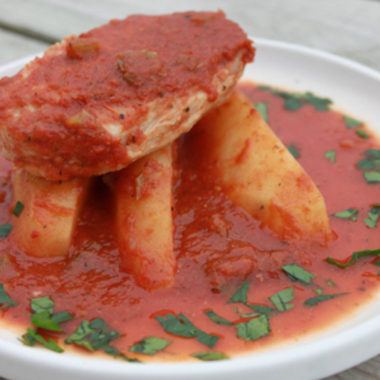 Pork Chops with Tangy Tomato Sauce3