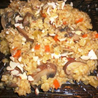 Rice with Almonds and Mushrooms2