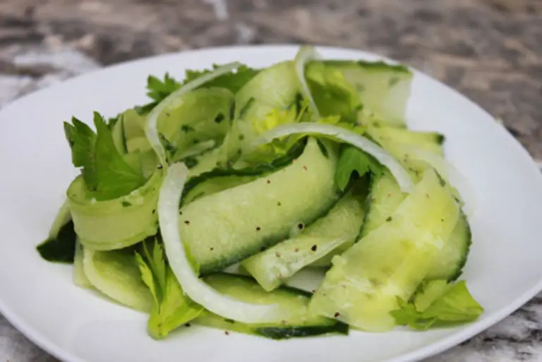 Shaved Cucumber Salad