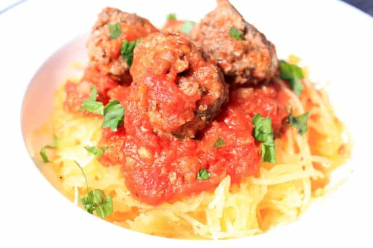 Spaghetti (Squash) & Meatballs
