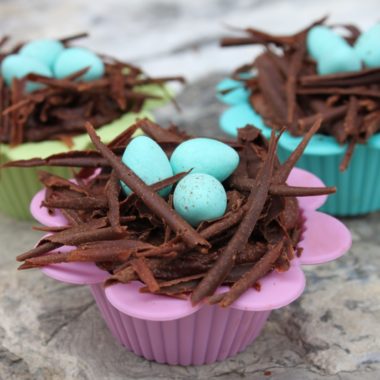 Spring Bird Nest Cupcakes1