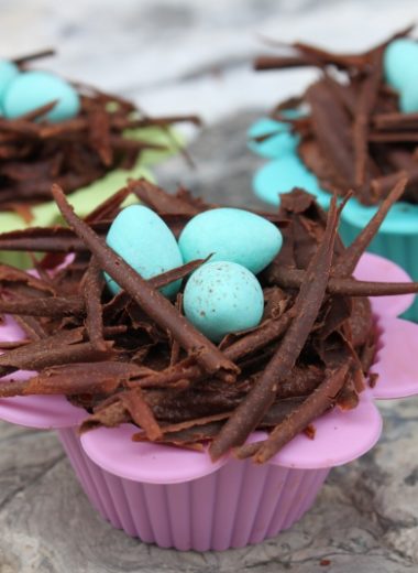 Spring Bird Nest Cupcakes1