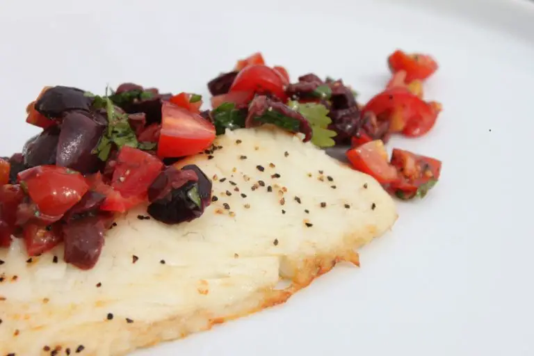 Tilapia with Olive Salsa