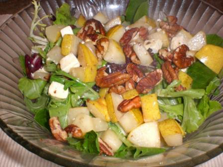 Warm Pear & Feta Salad